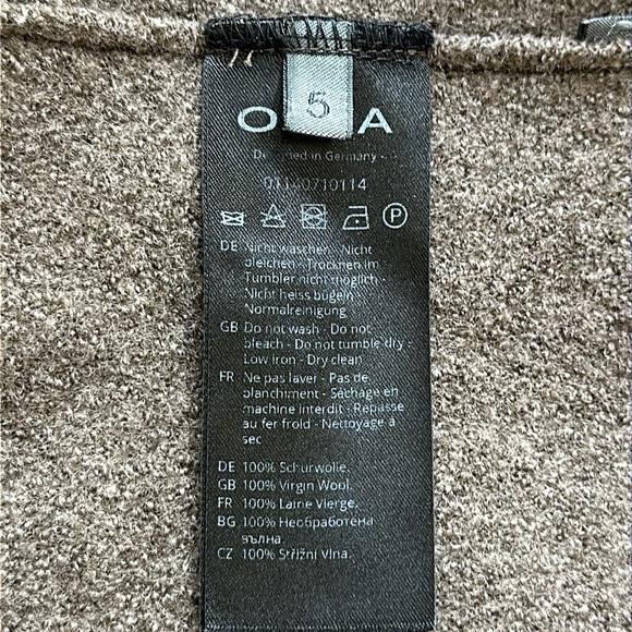 Oska brand boiled wool mid length car coat - Picture 6 of 13